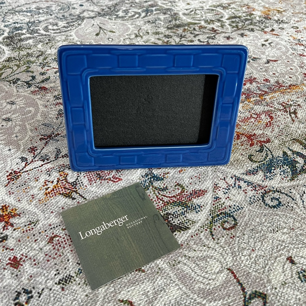 Longaberger Woven traditions 4x6 picture frame NWT